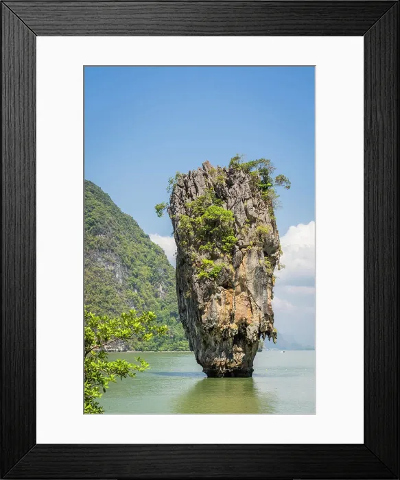 Framed Print : James Bond island also known as Khao Phing Kan, Phang Nga Bay, Ao Phang Nga National Park, Phuket, Thailand Framed Print : James Bond island also known as Khao Phing Kan, Phang Nga Bay, Ao Phang Nga National Park, Phuket, Thailand