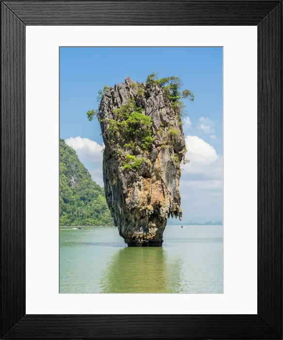 Framed Print : James Bond island also known as Khao Phing Kan, Phang Nga Bay, Ao Phang Nga National Park, Phuket, Thailand Framed Print : James Bond island also known as Khao Phing Kan, Phang Nga Bay, Ao Phang Nga National Park, Phuket, Thailand
