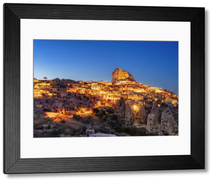 Framed Print : Uchisar Castle and Pigeon Valley at twilight, Uchisar, Goreme Historical National Park, Nevsehir District, Nevsehir Province, UNESCO, Cappadocia, Central Anatolia Region, Turkey Framed Print : Uchisar Castle and Pigeon Valley at twilight, Uchisar, Goreme Historical National Park, Nevsehir District, Nevsehir Province, UNESCO, Cappadocia, Central Anatolia Region, Turkey