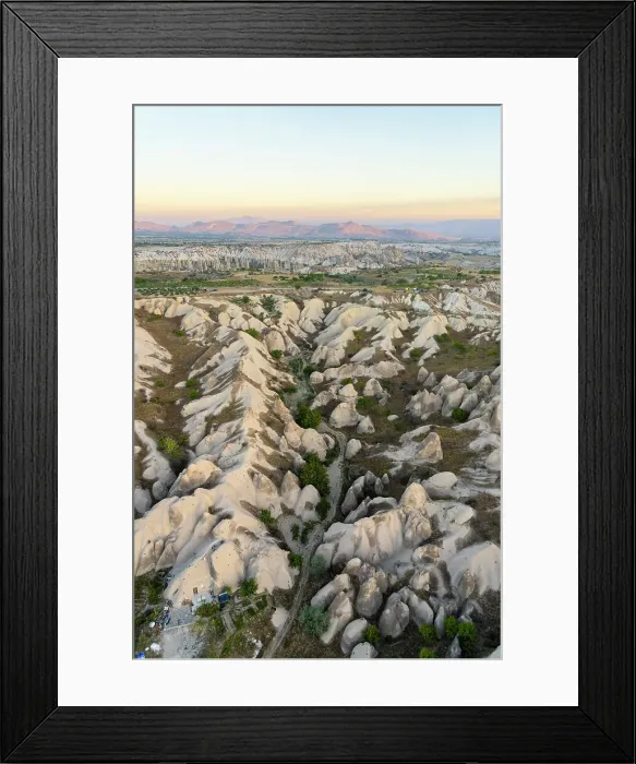 Framed Print : Aerial view of rock formations at sunrise, Goreme, Goreme Historical National Park, Nevsehir District, Nevsehir Province, UNESCO, Cappadocia, Central Anatolia Region, Turkey Framed Print : Aerial view of rock formations at sunrise, Goreme, Goreme Historical National Park, Nevsehir District, Nevsehir Province, UNESCO, Cappadocia, Central Anatolia Region, Turkey
