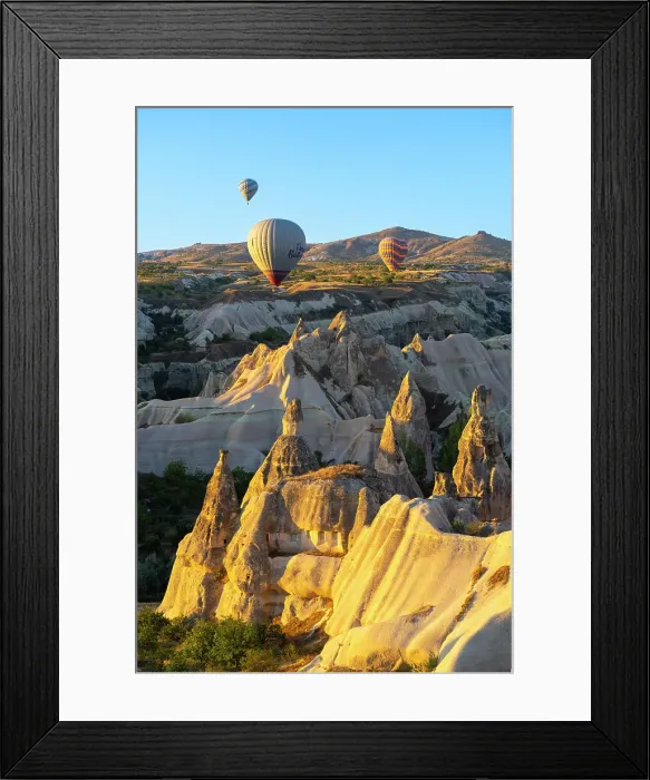 Framed Print : Rock formations, hot air balloon at sunrise, Goreme, Goreme Historical National Park, Nevsehir District, Nevsehir Province, UNESCO, Cappadocia, Central Anatolia Region, Turkey Framed Print : Rock formations, hot air balloon at sunrise, Goreme, Goreme Historical National Park, Nevsehir District, Nevsehir Province, UNESCO, Cappadocia, Central Anatolia Region, Turkey