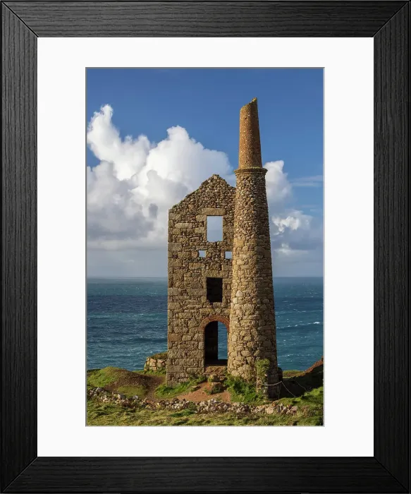 Framed Print : Wheal Owles engine house at Botallack in the west of Cornwall, England. Autumn (November) 2023 Framed Print : Wheal Owles engine house at Botallack in the west of Cornwall, England. Autumn (November) 2023