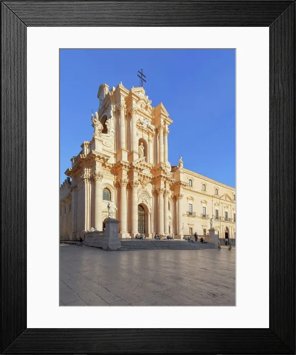 Framed Print : Piazza Duomo, Ortygia, Syracuse, Sicily, Italy Framed Print : Piazza Duomo, Ortygia, Syracuse, Sicily, Italy