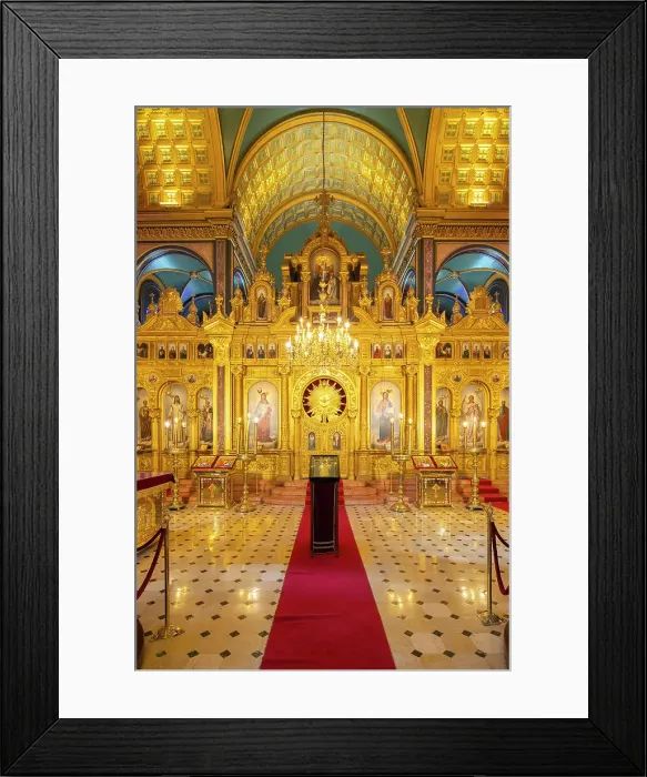 Framed Print : Golden interior of Iron Saint Stephen's Orthodox Church, UNESCO, Balat, Fatih District, Istanbul Province, Turkey Framed Print : Golden interior of Iron Saint Stephen's Orthodox Church, UNESCO, Balat, Fatih District, Istanbul Province, Turkey