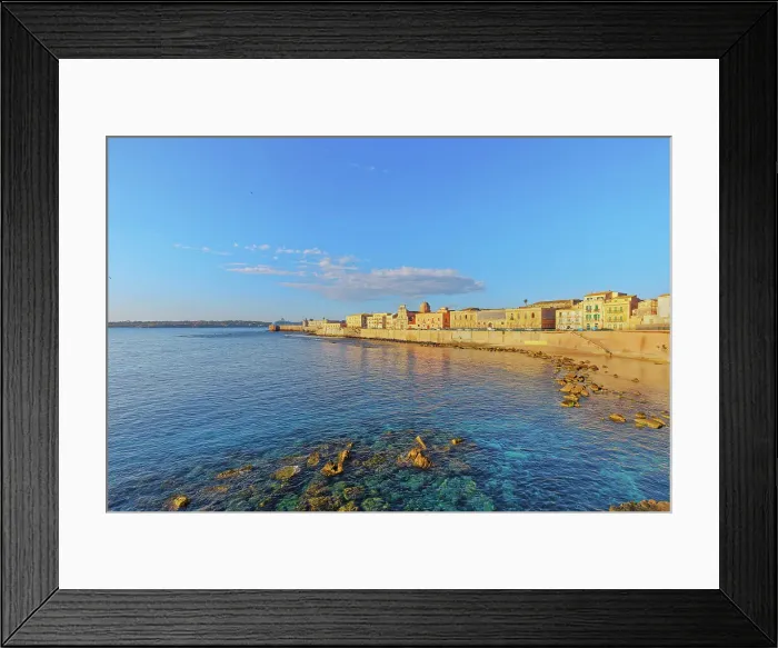 Framed Print : Ortygia island, Ortygia, Syracuse, Sicily, Italy