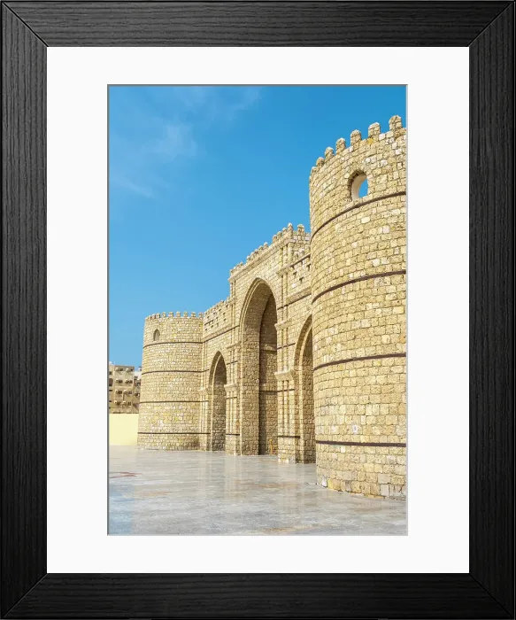 Framed Print : Makkah Gate, Al-Balad (historic old town), UNESCO World Heritage Site, Jeddah, Makkah Province, Saudi Arabia