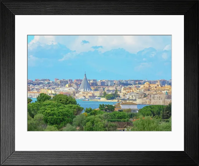 Framed Print : Syracuse skyline, Syracuse, Sicily, Italy Framed Print : Syracuse skyline, Syracuse, Sicily, Italy