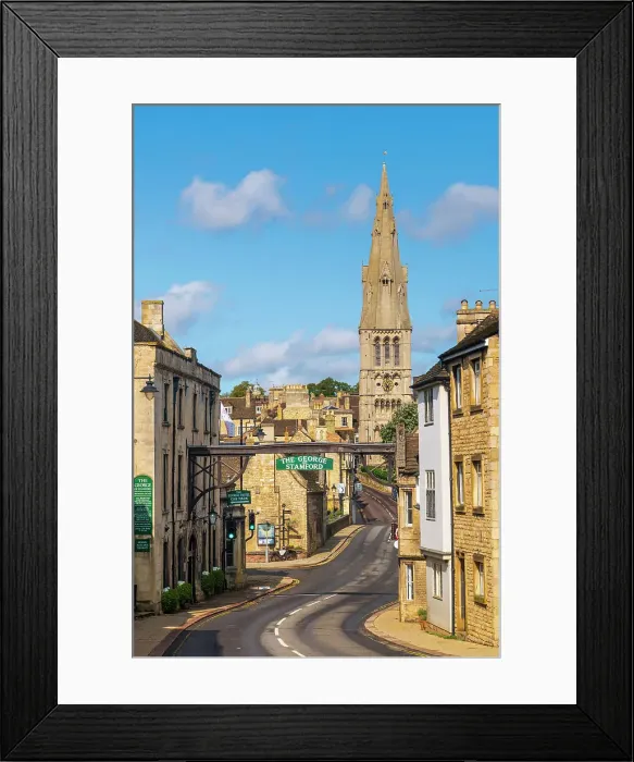 Framed Print : UK, England, Lincolnshire, Stamford, High Street St. Martins, St. Mary's Church Framed Print : UK, England, Lincolnshire, Stamford, High Street St. Martins, St. Mary's Church
