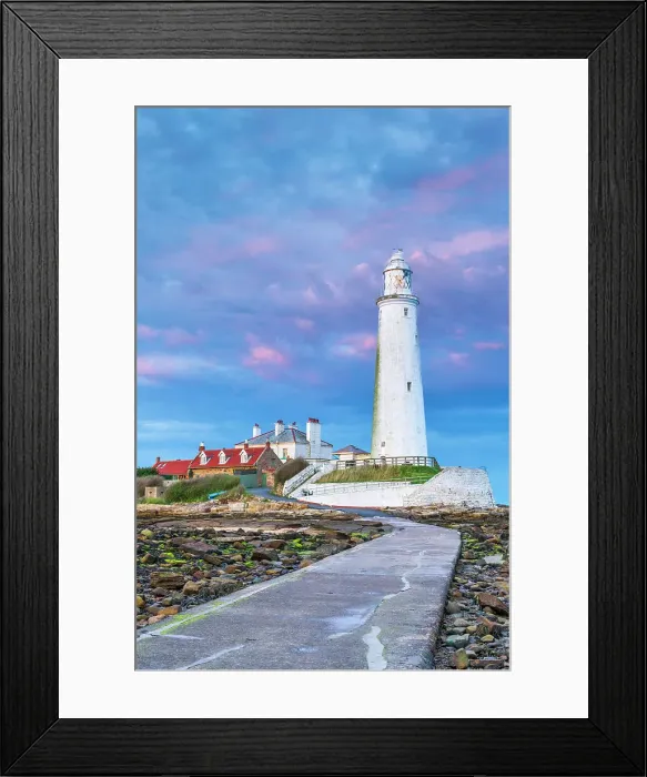 Framed Print : UK, England, Tyne and Wear, North Tyneside, Whitley Bay, St. Mary's Island, St. Mary's Lighthouse Framed Print : UK, England, Tyne and Wear, North Tyneside, Whitley Bay, St. Mary's Island, St. Mary's Lighthouse