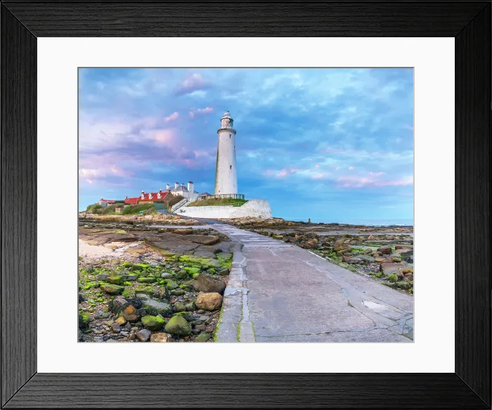 Framed Print : UK, England, Tyne and Wear, North Tyneside, Whitley Bay, St. Mary's Island, St. Mary's Lighthouse Framed Print : UK, England, Tyne and Wear, North Tyneside, Whitley Bay, St. Mary's Island, St. Mary's Lighthouse