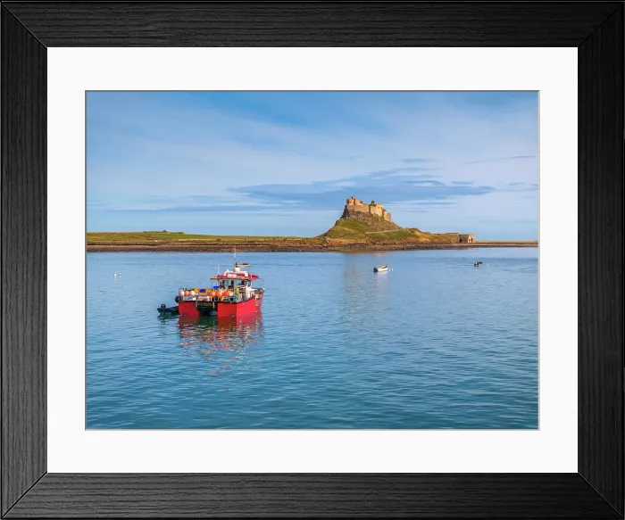 Framed Print : UK, England, Northumberland, Holy Island, Lindisfarne, Lindisfarne Castle