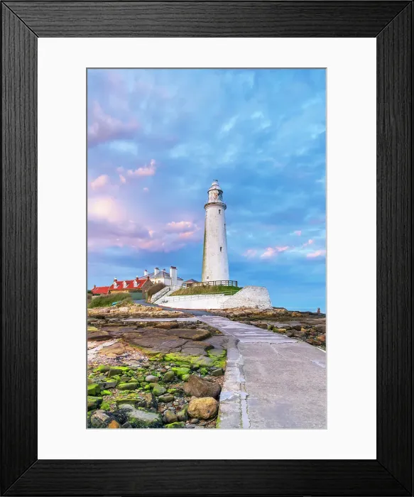 Framed Print : UK, England, Tyne and Wear, North Tyneside, Whitley Bay, St. Mary's Island, St. Mary's Lighthouse Framed Print : UK, England, Tyne and Wear, North Tyneside, Whitley Bay, St. Mary's Island, St. Mary's Lighthouse