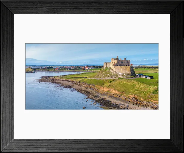 Framed Print : UK, England, Northumberland, Holy Island, Lindisfarne, Lindisfarne Castle