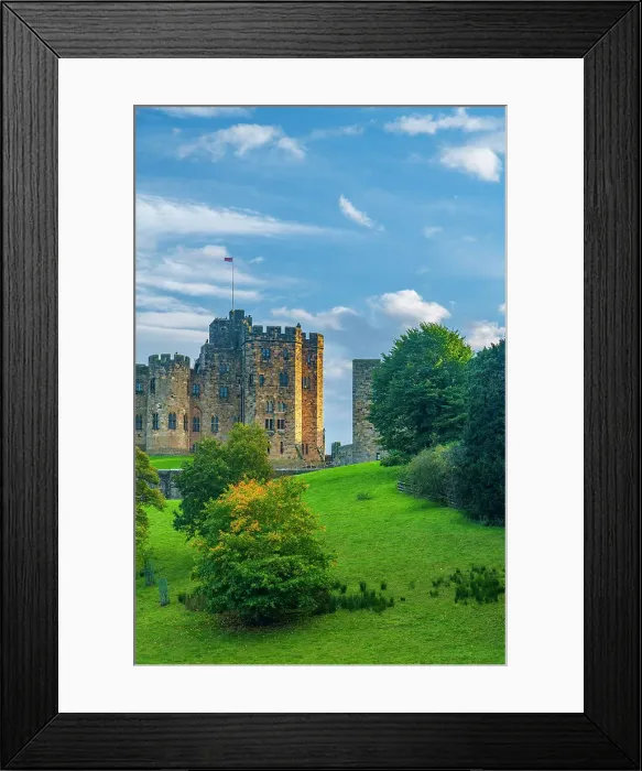 Framed Print : UK, England, Northumberland, Alnwick, Alnwick Castle