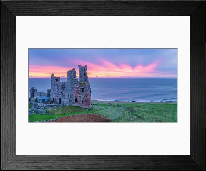 Framed Print : UK, England, Northumberland, Dunstanburgh Castle