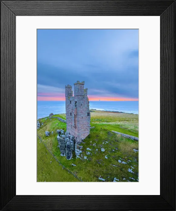 Framed Print : UK, England, Northumberland, Dunstanburgh Castle