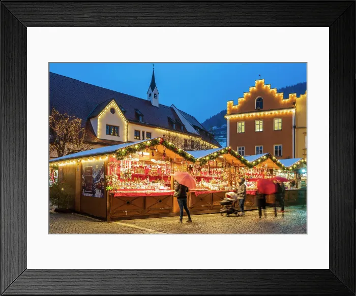 Framed Print : Christmas market, Sterzing-Vipiteno, South Tyrol, Italy