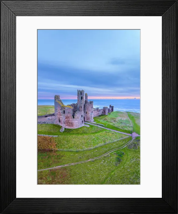 Framed Print : UK, England, Northumberland, Dunstanburgh Castle
