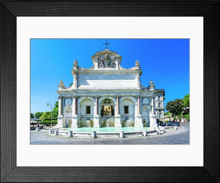 Framed Print : Monumental Fontana dell'Acqua Paola, Gianicolo Hill, Rome, Italy Framed Print : Monumental Fontana dell'Acqua Paola, Gianicolo Hill, Rome, Italy