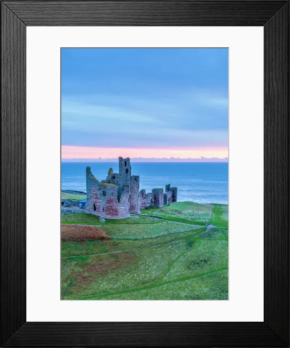 Framed Print : UK, England, Northumberland, Dunstanburgh Castle