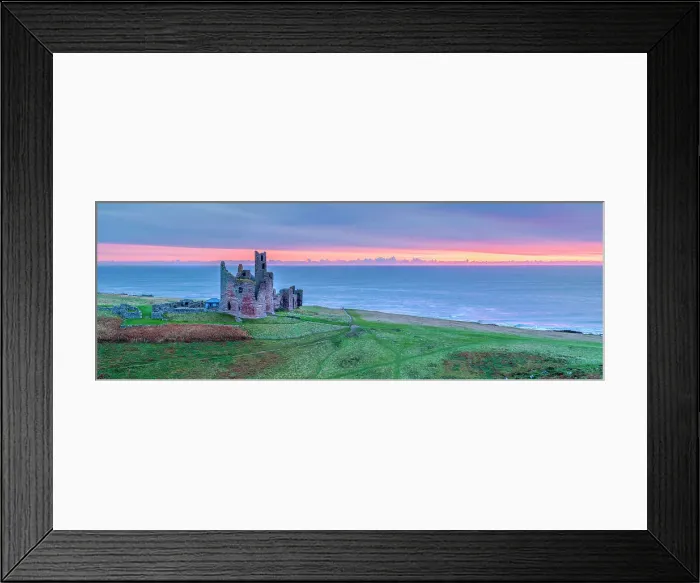 Framed Print : UK, England, Northumberland, Dunstanburgh Castle