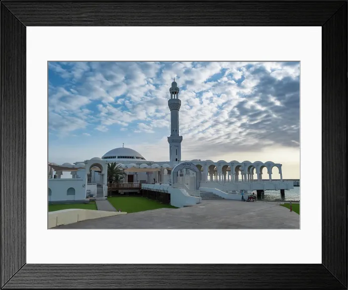Framed Print : Al Rahmah Mosque, Jeddah Corniche, Jeddah, Makkah Province, Saudi Arabia Framed Print : Al Rahmah Mosque, Jeddah Corniche, Jeddah, Makkah Province, Saudi Arabia