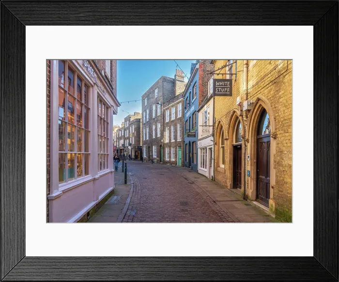 Framed Print : UK, England, Cambridgeshire, Cambridge, Green Street
