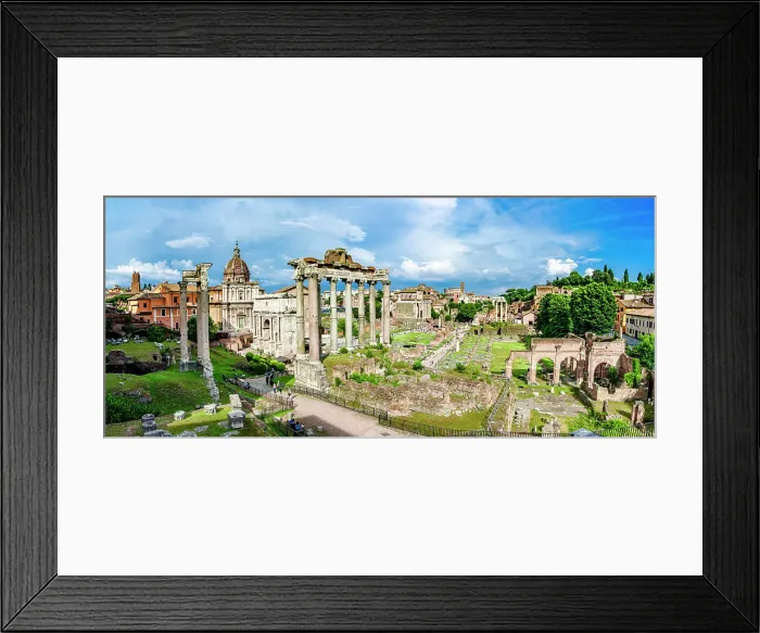 Framed Print : Panoramic of the ancient Roman Fora, Rome, Italy Framed Print : Panoramic of the ancient Roman Fora, Rome, Italy