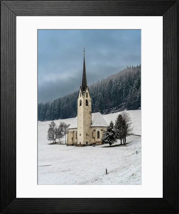 Framed Print : Church of St. Magdalena in Moos, Niederdorf-Villabassa, South Tyrol, Italy Framed Print : Church of St. Magdalena in Moos, Niederdorf-Villabassa, South Tyrol, Italy