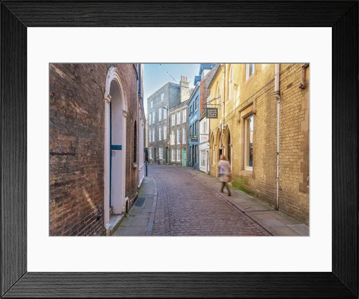 Framed Print : UK, England, Cambridgeshire, Cambridge, Green Street Framed Print : UK, England, Cambridgeshire, Cambridge, Green Street