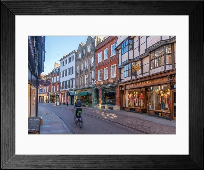 Framed Print : UK, England, Cambridgeshire, Cambridge, Trinity Street