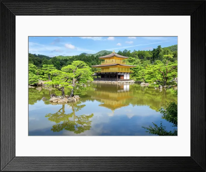 Framed Print : Japan, Kyoto, Kinkaku-ji, -The Golden Pavilion Framed Print : Japan, Kyoto, Kinkaku-ji, -The Golden Pavilion