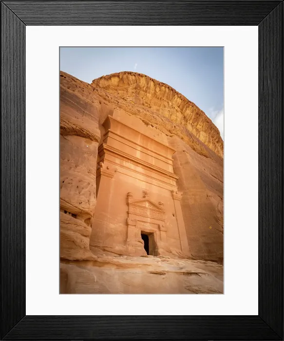 Framed Print : Nabatean tombs at Jabal Al Banat, Hegra (Mada'in Salih / Al-Hijr) archaeological site (UNESCO World Heritage Site), Al-Ula, Medina Province, Saudi Arabia Framed Print : Nabatean tombs at Jabal Al Banat, Hegra (Mada'in Salih / Al-Hijr) archaeological site (UNESCO World Heritage Site), Al-Ula, Medina Province, Saudi Arabia