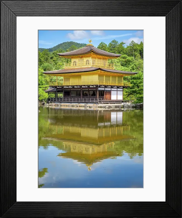 Framed Print : Japan, Kyoto, Kinkaku-ji, -The Golden Pavilion Framed Print : Japan, Kyoto, Kinkaku-ji, -The Golden Pavilion
