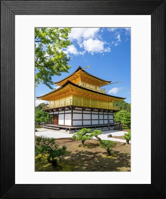 Framed Print : Japan, Kyoto, Kinkaku-ji, -The Golden Pavilion Framed Print : Japan, Kyoto, Kinkaku-ji, -The Golden Pavilion