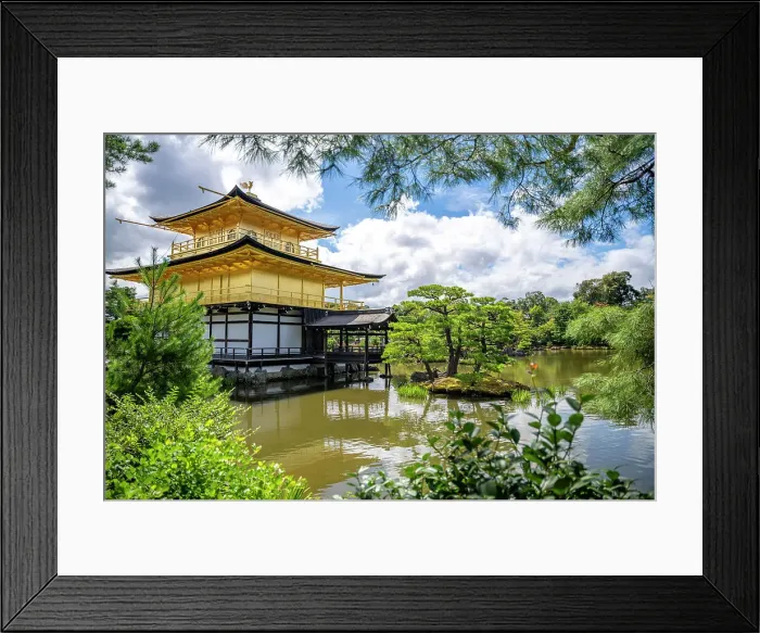 Framed Print : Japan, Kyoto, Kinkaku-ji, -The Golden Pavilion Framed Print : Japan, Kyoto, Kinkaku-ji, -The Golden Pavilion