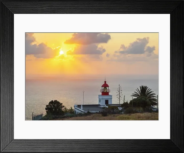 Framed Print : Farol da Ponta do Pargo during sunset, Madeira, Portugal Framed Print : Farol da Ponta do Pargo during sunset, Madeira, Portugal