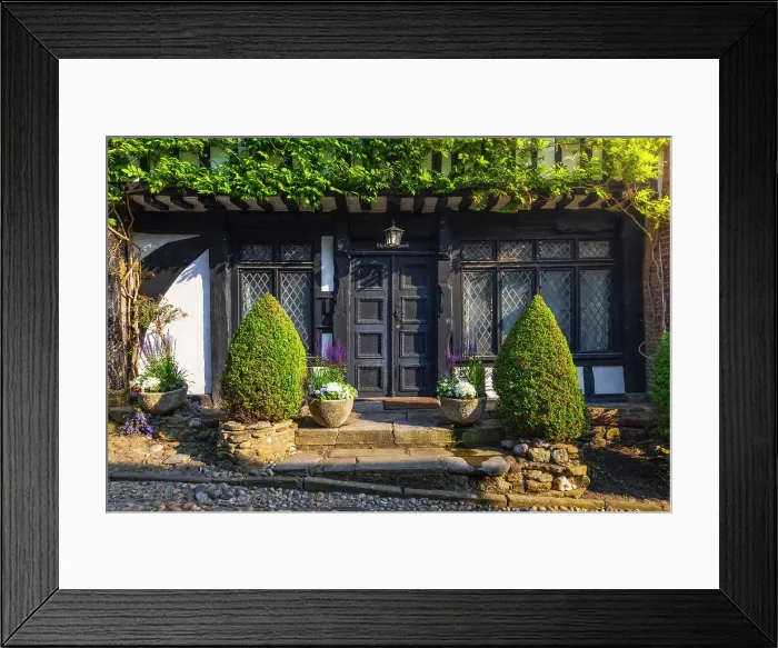 Framed Print : A front door of a house of famous Mermaid Street of Rye during sunset, Rye, Rother, East Sussex, England, United Kingdom Framed Print : A front door of a house of famous Mermaid Street of Rye during sunset, Rye, Rother, East Sussex, England, United Kingdom