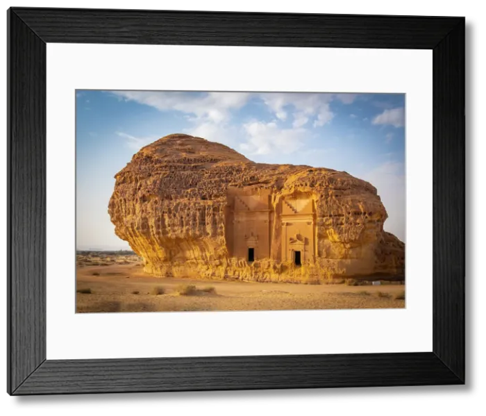 Framed Print : Nabatean tombs at Jabal Al Ahmar, Hegra (Mada'in Salih / Al-Hijr) archaeological site (UNESCO World Heritage Site), Al-Ula, Medina Province, Saudi Arabia Framed Print : Nabatean tombs at Jabal Al Ahmar, Hegra (Mada'in Salih / Al-Hijr) archaeological site (UNESCO World Heritage Site), Al-Ula, Medina Province, Saudi Arabia