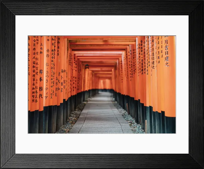Framed Print : Kyoto Japan. Fushimi Inari Taisha Shrine at sunrise