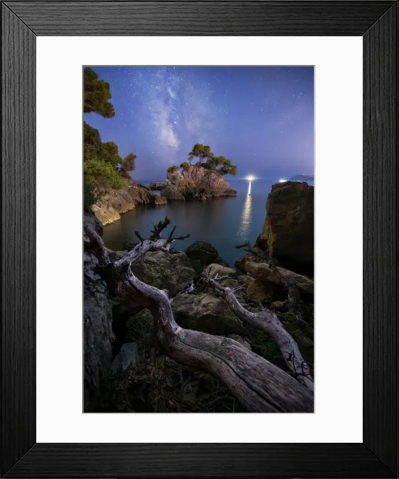 Framed Print : Milkyway in a cove of Lerici, La Spezia, Liguria, Italy, Southern Europe Framed Print : Milkyway in a cove of Lerici, La Spezia, Liguria, Italy, Southern Europe