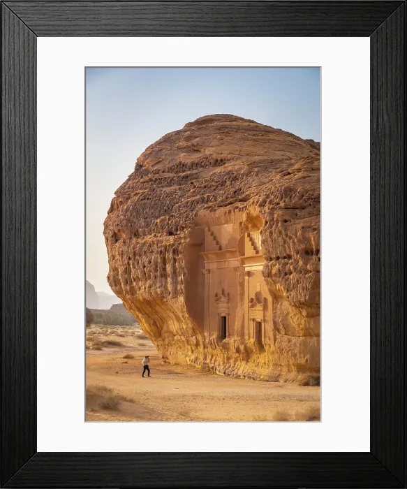 Framed Print : Nabatean tombs at Jabal Al Ahmar, Hegra (Mada'in Salih / Al-Hijr) archaeological site (UNESCO World Heritage Site), Al-Ula, Medina Province, Saudi Arabia Framed Print : Nabatean tombs at Jabal Al Ahmar, Hegra (Mada'in Salih / Al-Hijr) archaeological site (UNESCO World Heritage Site), Al-Ula, Medina Province, Saudi Arabia
