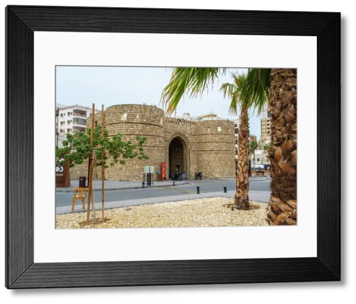 Framed Print : Jeddah Old Gate, Al-Balad (historic old town), UNESCO World Heritage Site, Jeddah, Makkah Province, Saudi Arabia