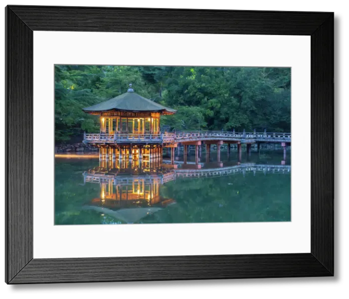 Framed Print : Ukimido pavilion in the evening, Nara Park, Nara, Kansai, Japan Framed Print : Ukimido pavilion in the evening, Nara Park, Nara, Kansai, Japan