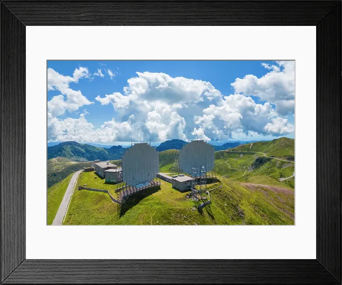 Framed Print : Aerial view of the Dosso dei Galli ex-military Nato base on the Maniva mountain zone. Bagolino, Maniva, Brescia province, Lombardy, Italy Framed Print : Aerial view of the Dosso dei Galli ex-military Nato base on the Maniva mountain zone. Bagolino, Maniva, Brescia province, Lombardy, Italy
