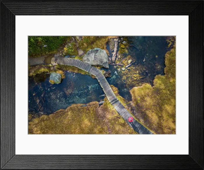 Framed Print : Autumnal view of the Lago delle Streghe lake at Crampiolo, Alpe Devero. Alpe Devero, Devero valley, Antigorio valley, Ossola valley, Piedmont, Verbano Cusio Ossola district, Italy