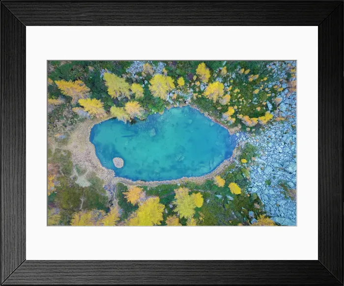 Framed Print : Autumnal view of Larecchio lake, Val Vogna, Riva Valdobbia, Valsesia, Vercelli province, Piedmont, Italy Framed Print : Autumnal view of Larecchio lake, Val Vogna, Riva Valdobbia, Valsesia, Vercelli province, Piedmont, Italy