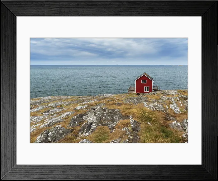 Framed Print : Isolated red house overlooking the ocean, Astol, Tjorn municipality, Vastra Gotaland, West Sweden, Sweden Framed Print : Isolated red house overlooking the ocean, Astol, Tjorn municipality, Vastra Gotaland, West Sweden, Sweden