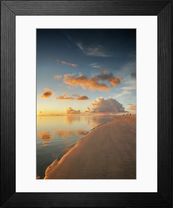 Framed Print : People enjoying the sunset on the sandbank at on a tropical island, North Ari Atoll, the Maldives Framed Print : People enjoying the sunset on the sandbank at on a tropical island, North Ari Atoll, the Maldives