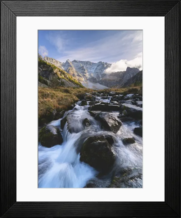 Framed Print : Sunset in Adamello park, Brescia province in Lombardy district, Italy Framed Print : Sunset in Adamello park, Brescia province in Lombardy district, Italy